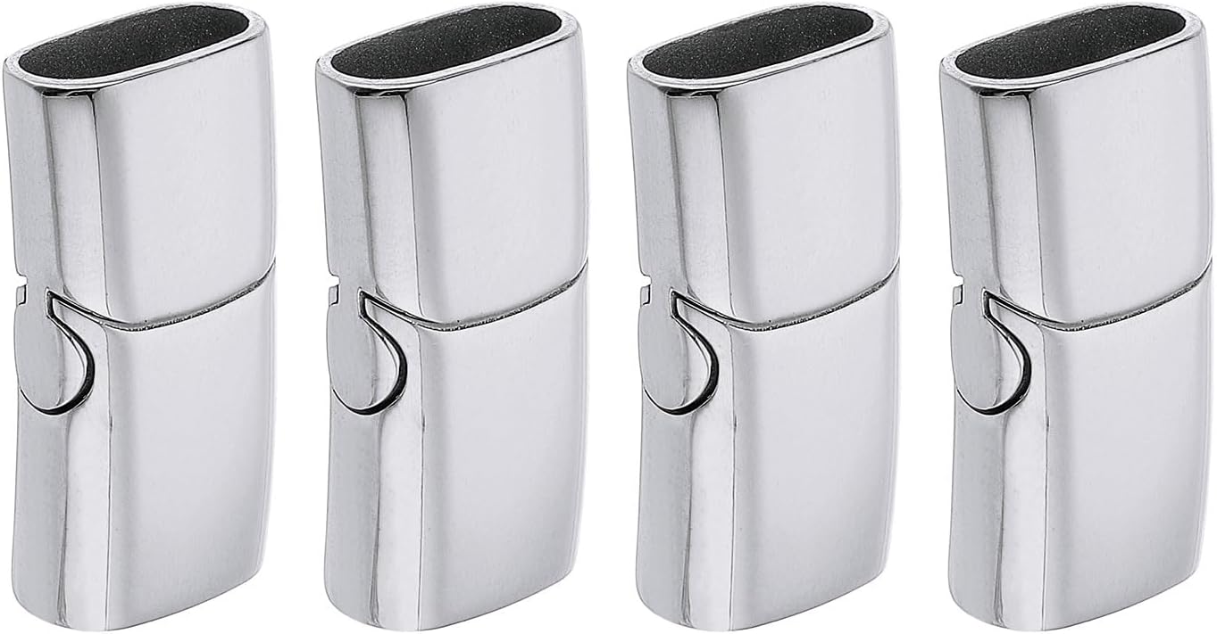 Leatherwork Beginner - Stainless Steel Magnetic Clasps Hole 12*6mm