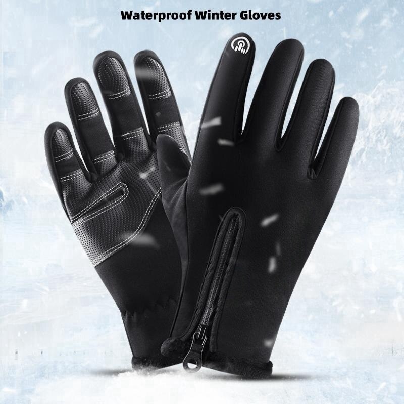 Leather Work Winter Gloves - Winter Warm Gloves Men Women Touch