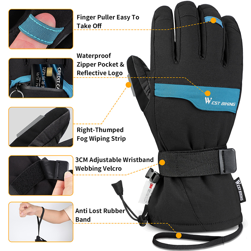 WEST BIKING  Winter 2 Pairs Su - Leather Work Winter Gloves review and price