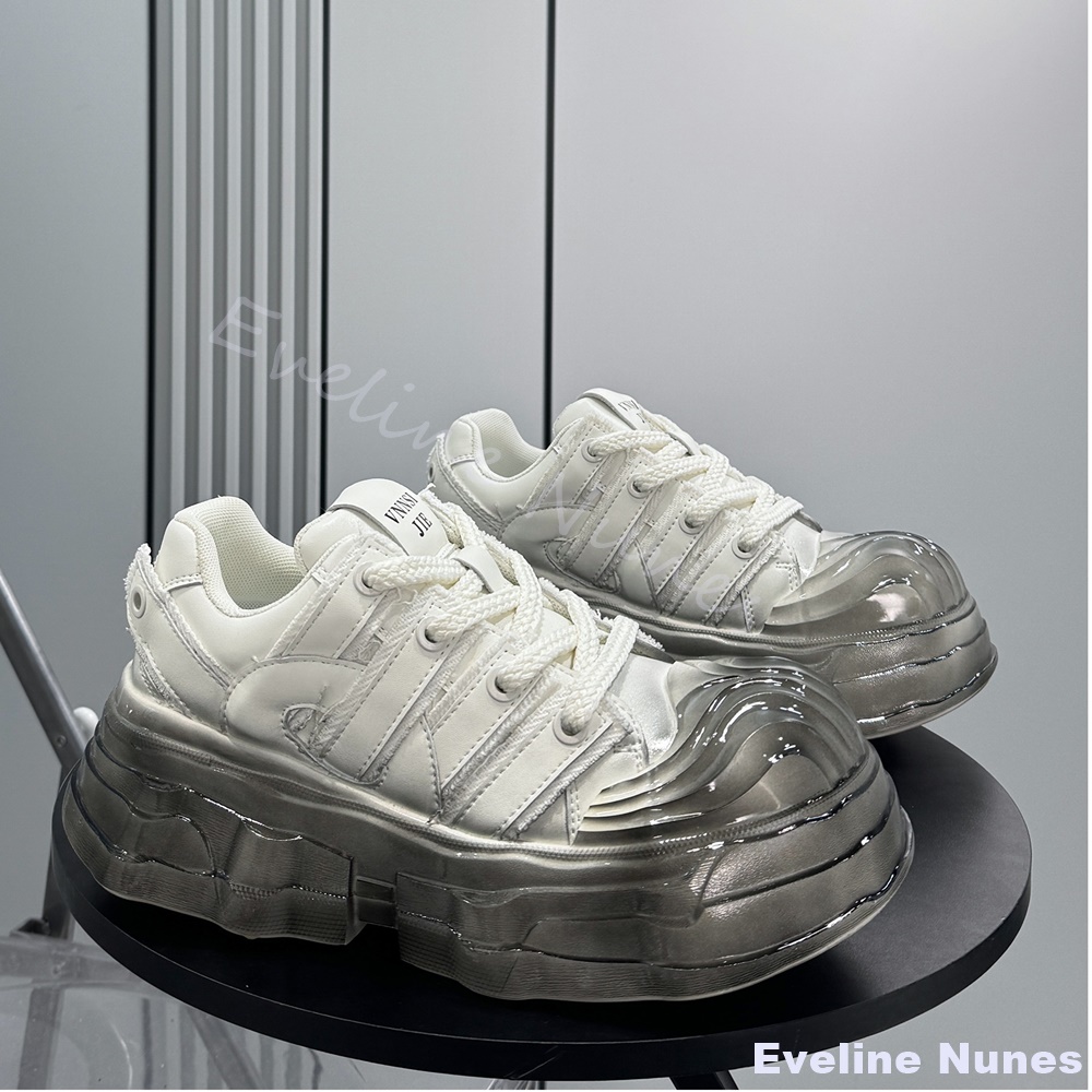Thick-soled Chunky Sneakers Me - Unique Leather Work review and price