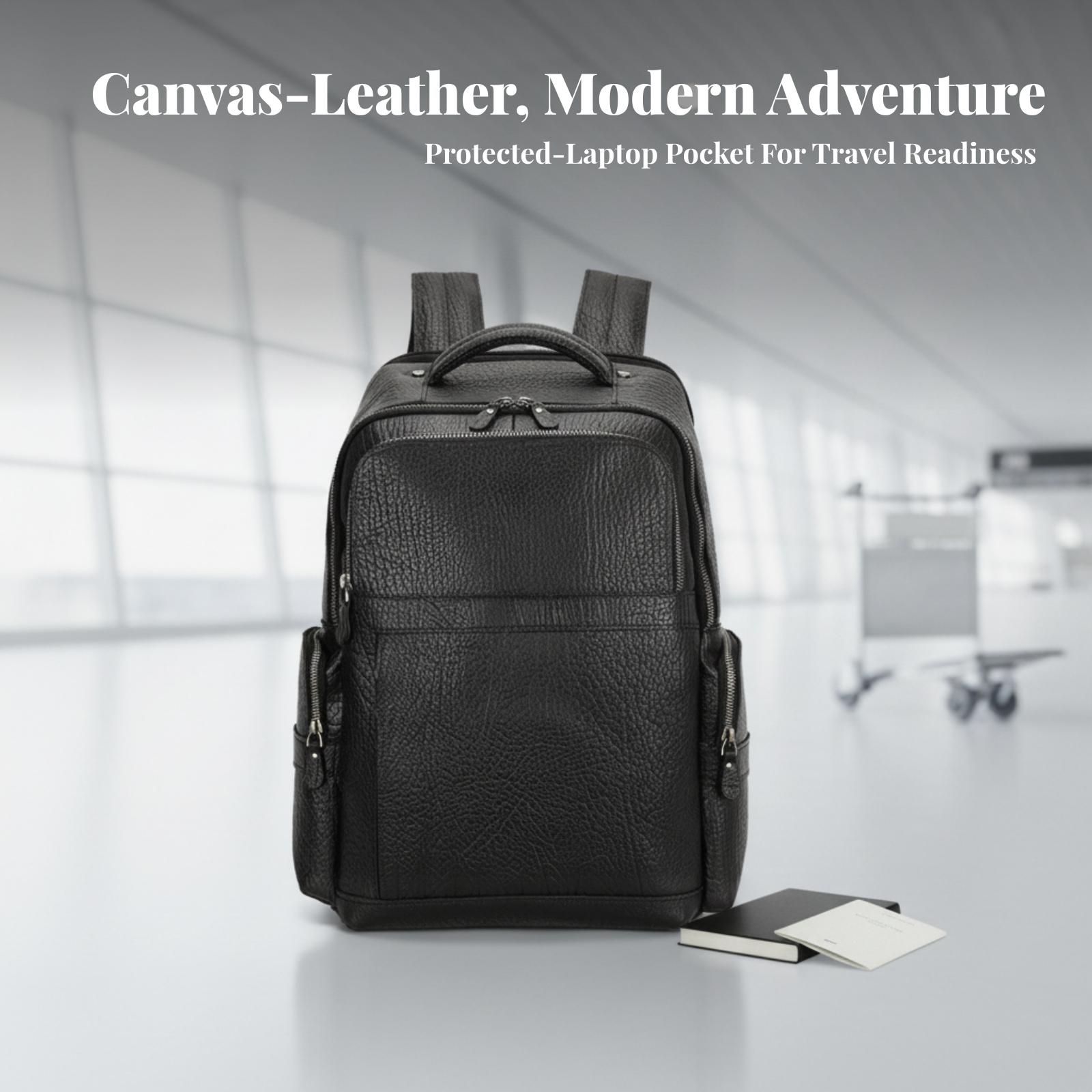 Cowhide Leather Travel Rucksac - Leather Work Rucksack review and price