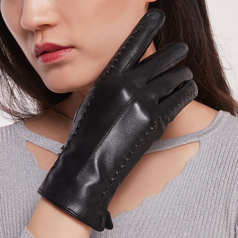 Women's Sheepskin Gloves Winte - Leather Work Winter Gloves review and price