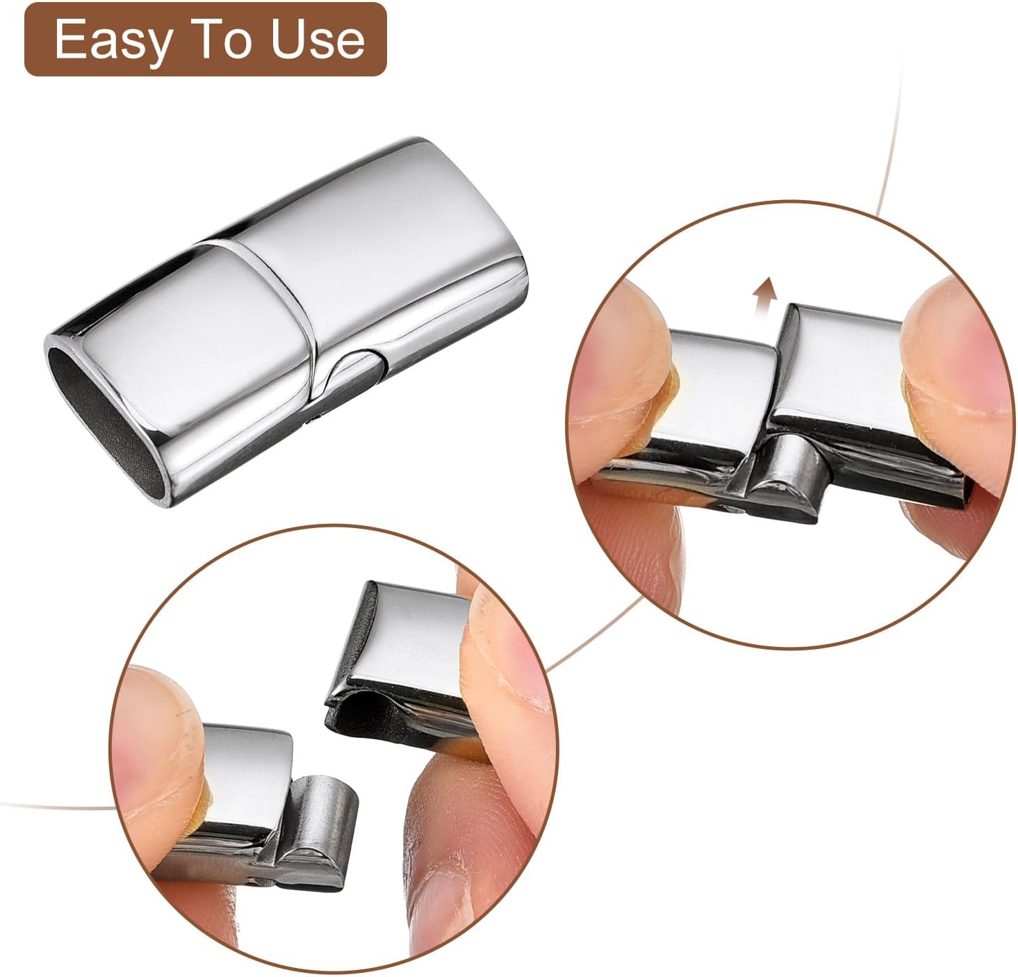 Stainless Steel Magnetic Clasp - Leatherwork Beginner review and price