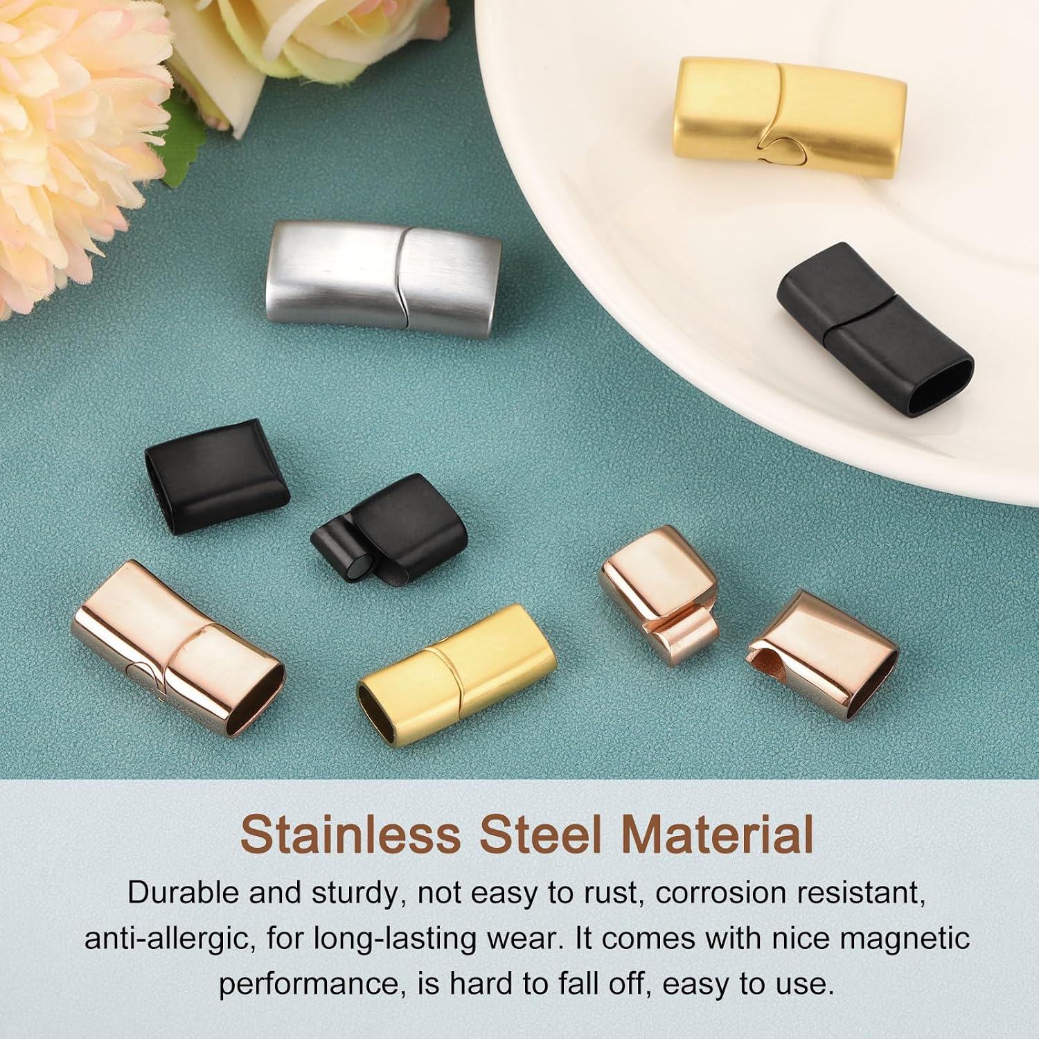 Stainless Steel Magnetic Clasp - Leatherwork Beginner review and price