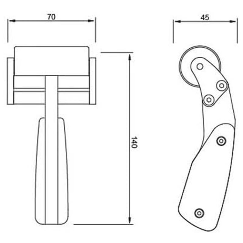 AT29-Inclined Roller,60Mm Wide - Leatherwork Roller review and price