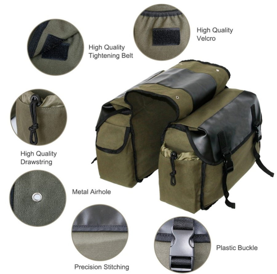 Canvas Leather Rear Saddlebag  - Leatherwork Tools review and price