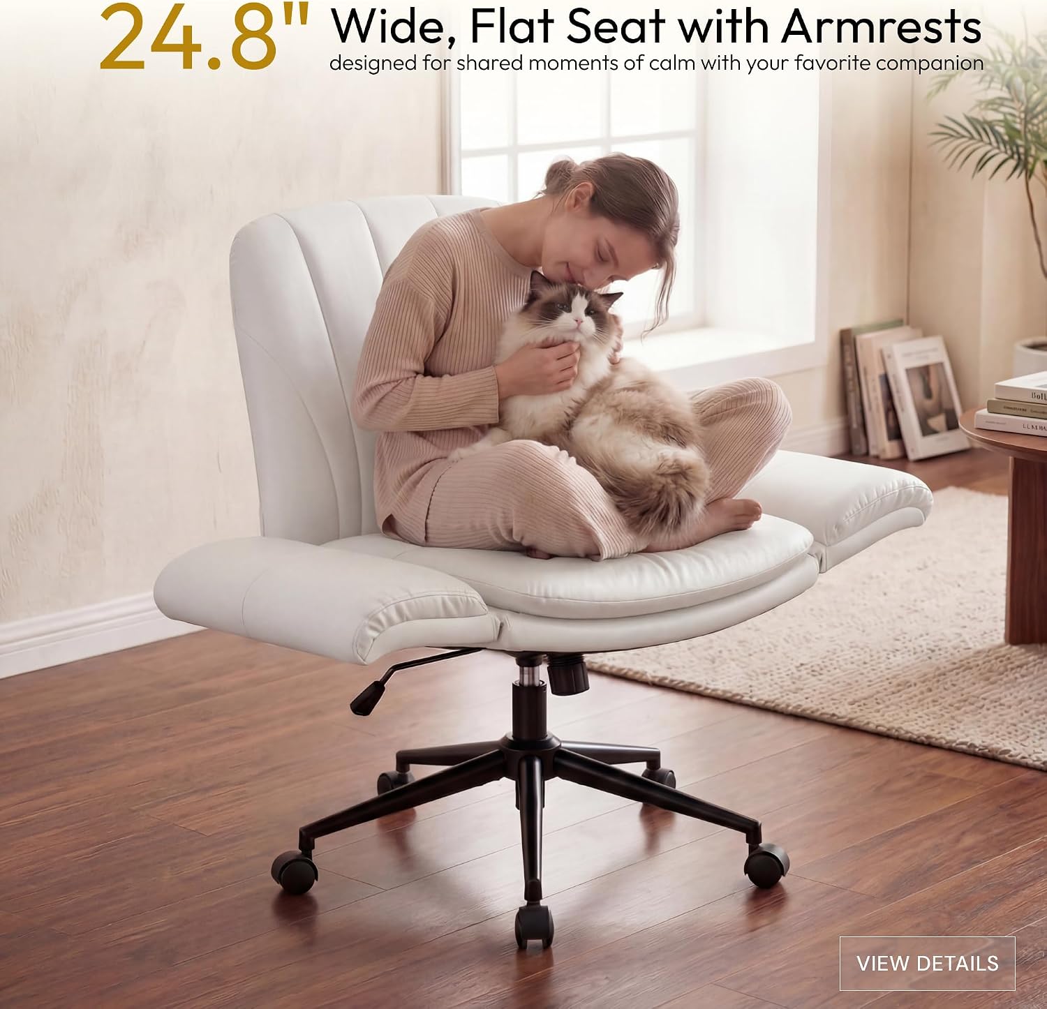 Beige Crisscross-Leg PU-Leathe - Leveling Leatherworking review and price