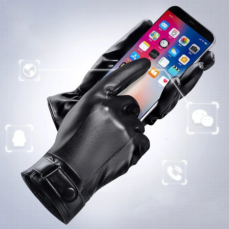 Winter Cycling Gloves Men's Mo - Leather Work Winter Gloves review and price
