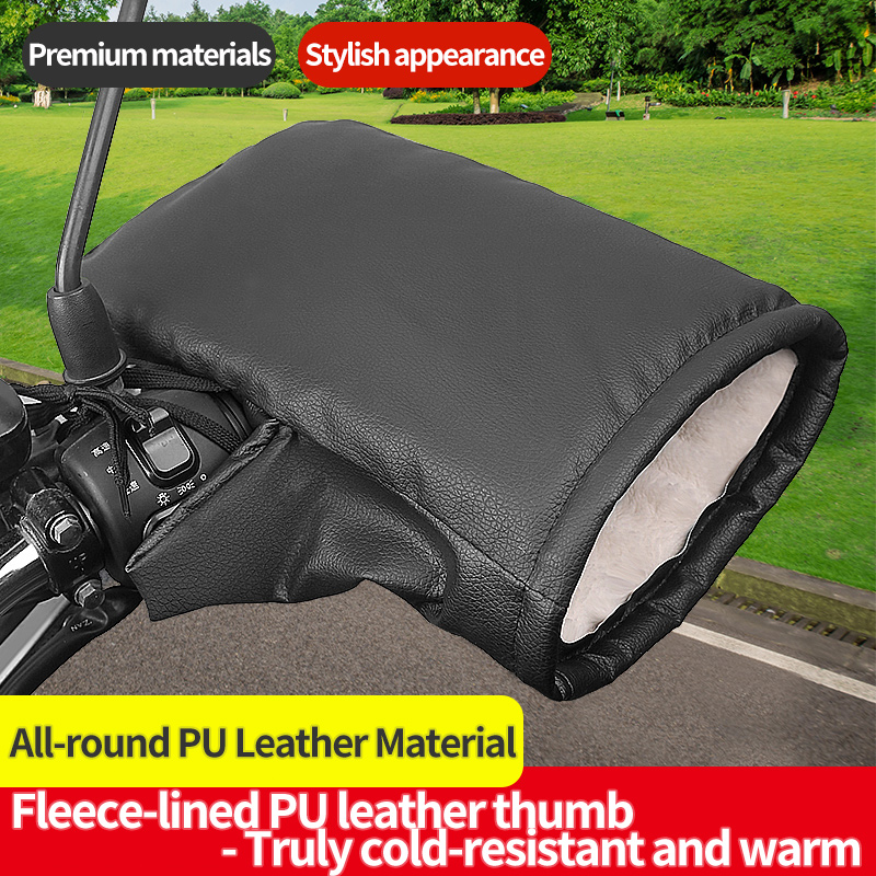 2PCS Winter Electric Bike Glov - Leather Work Winter Gloves review and price