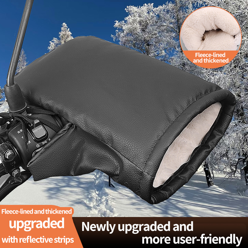 2PCS Winter Electric Bike Glov - Leather Work Winter Gloves review and price